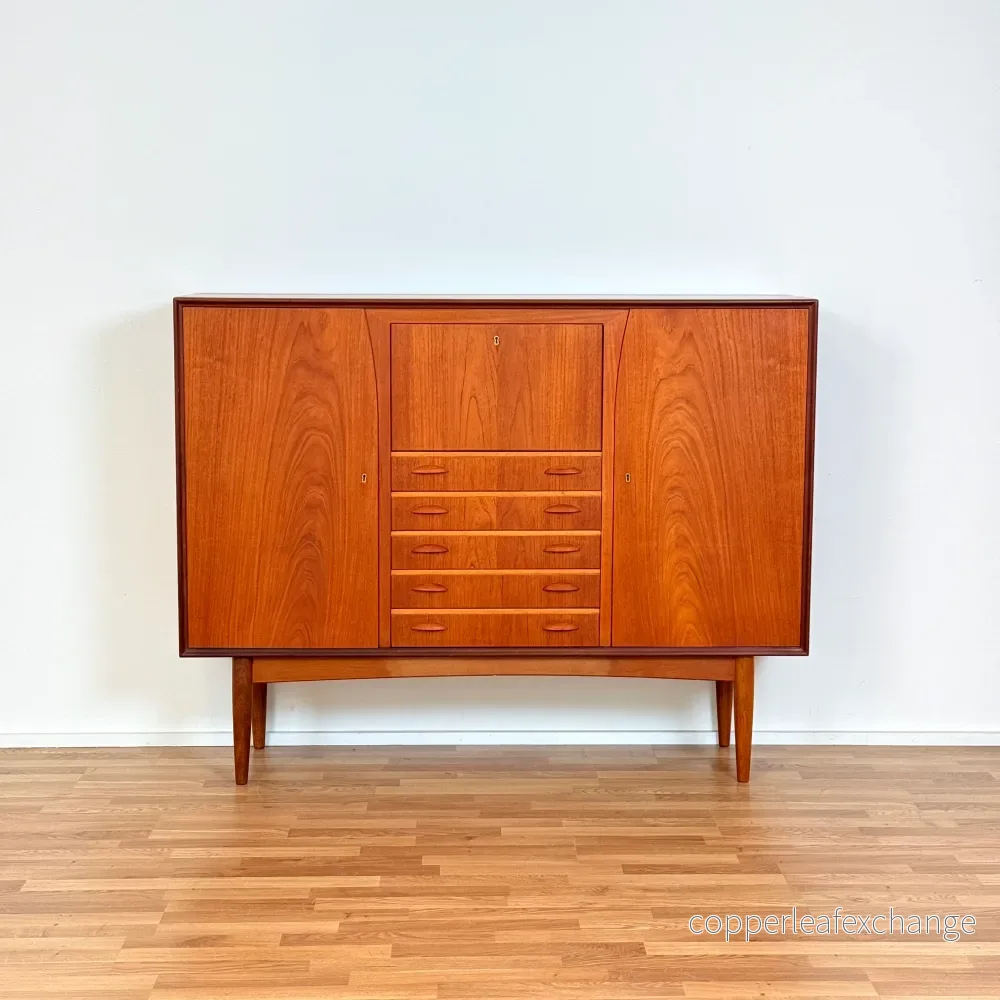 Högskåp i teak av Omann Jun, 1950-60-tal, Danmark