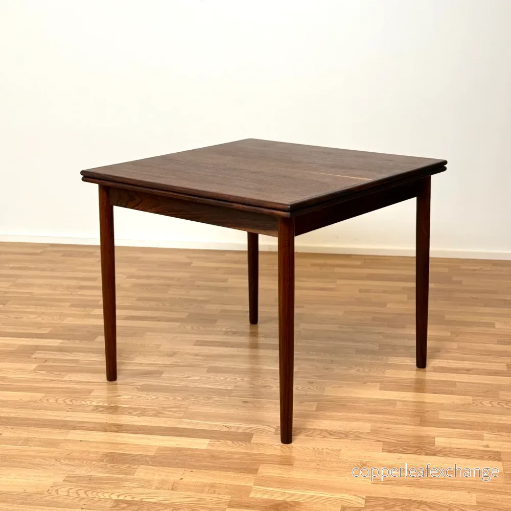 Matbord med förlängningar i santosrosenträ, AR Möbler, 1950-60-tal, Danmark