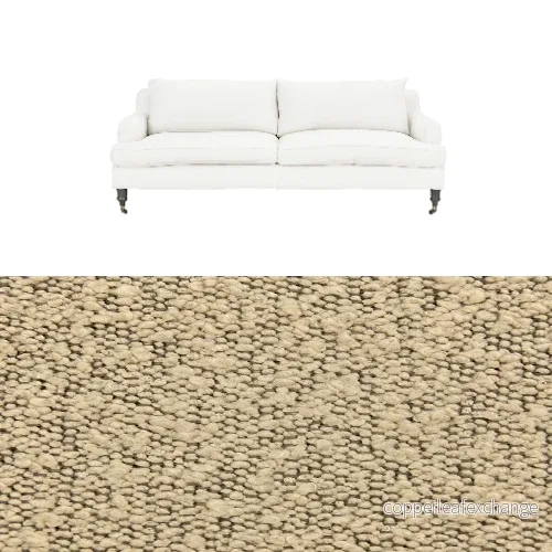 Klädsel till soffa Fogia Edward 2.5 sits svängd Tyg Ascot bouclé - Bild 2
