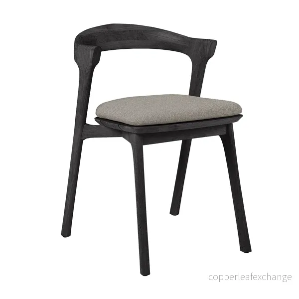 Utemöbel Stol Bok, Svart teak / Mocha Utemöbel Stol Bok, Svart teak / Mocha