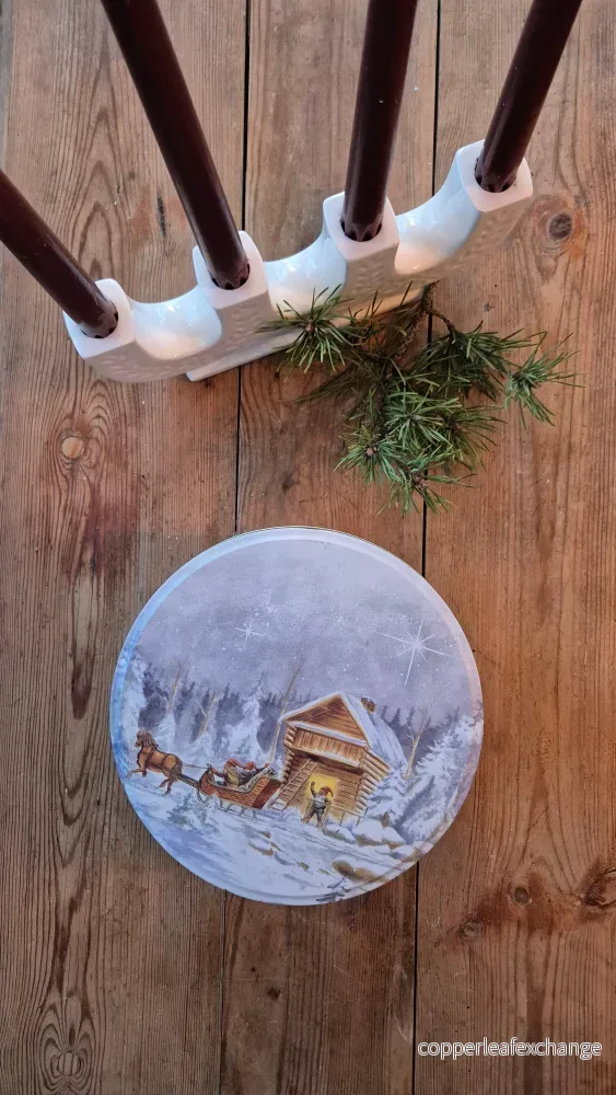 Plåtburk – Julmotiv