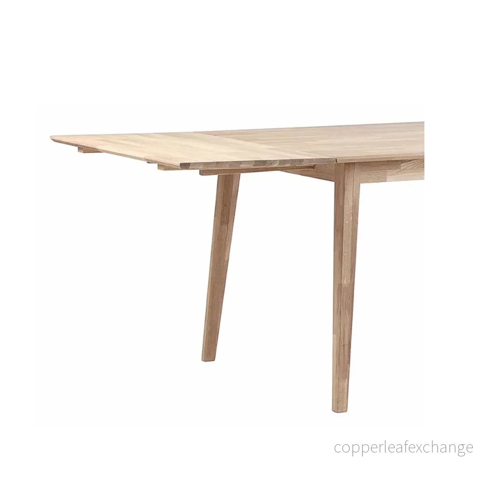 Tilläggsskiva till matbord Filippa, vitpigmenterad ek