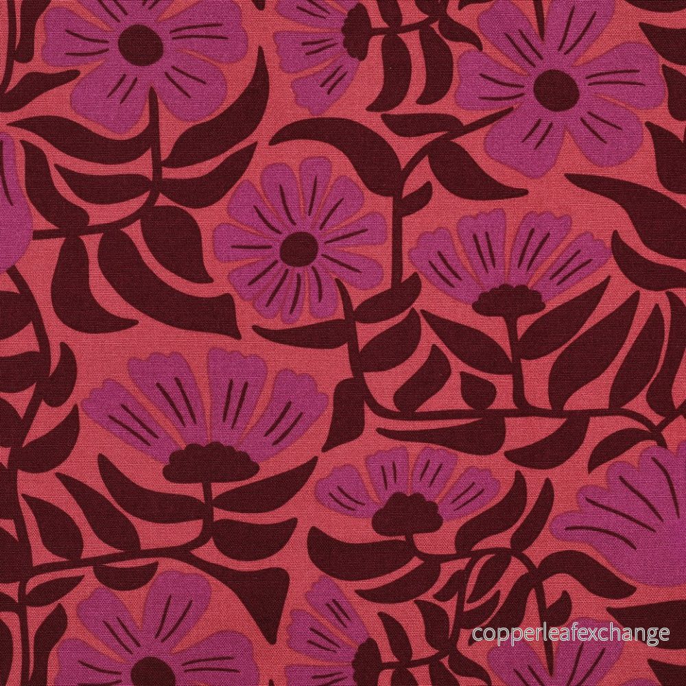 Patterned – Canvas – Cotton – Flowers – Blush – 42.005