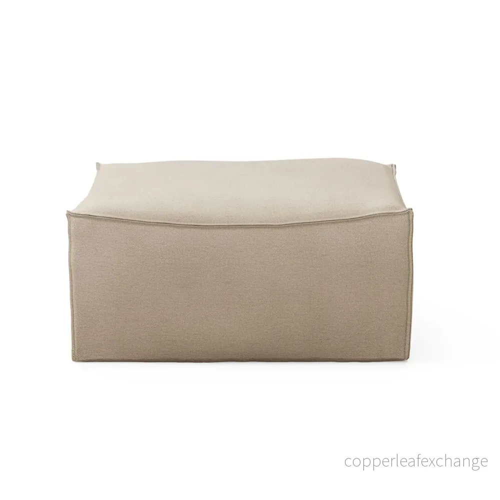 Puff Catena Rich Linen, Natural Puff Catena Rich Linen, Natural