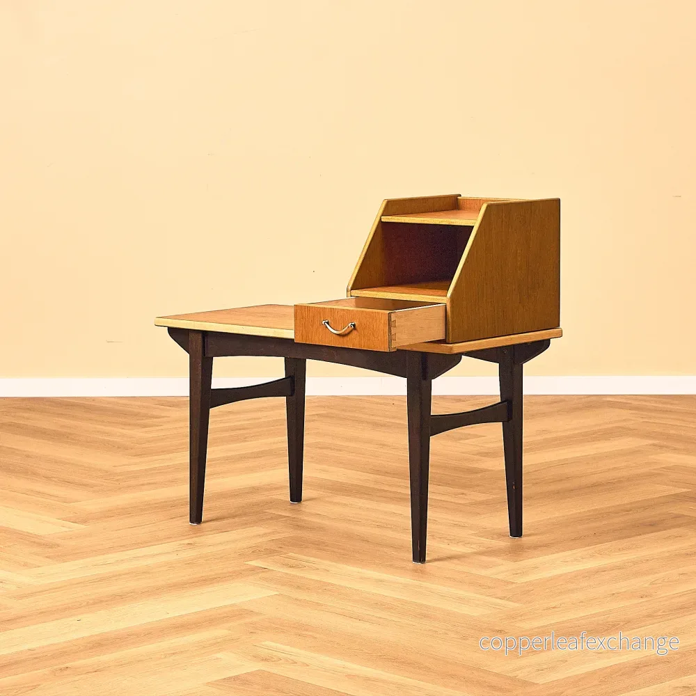 Svensk hallbänk/sidobord i teak - Bild 2