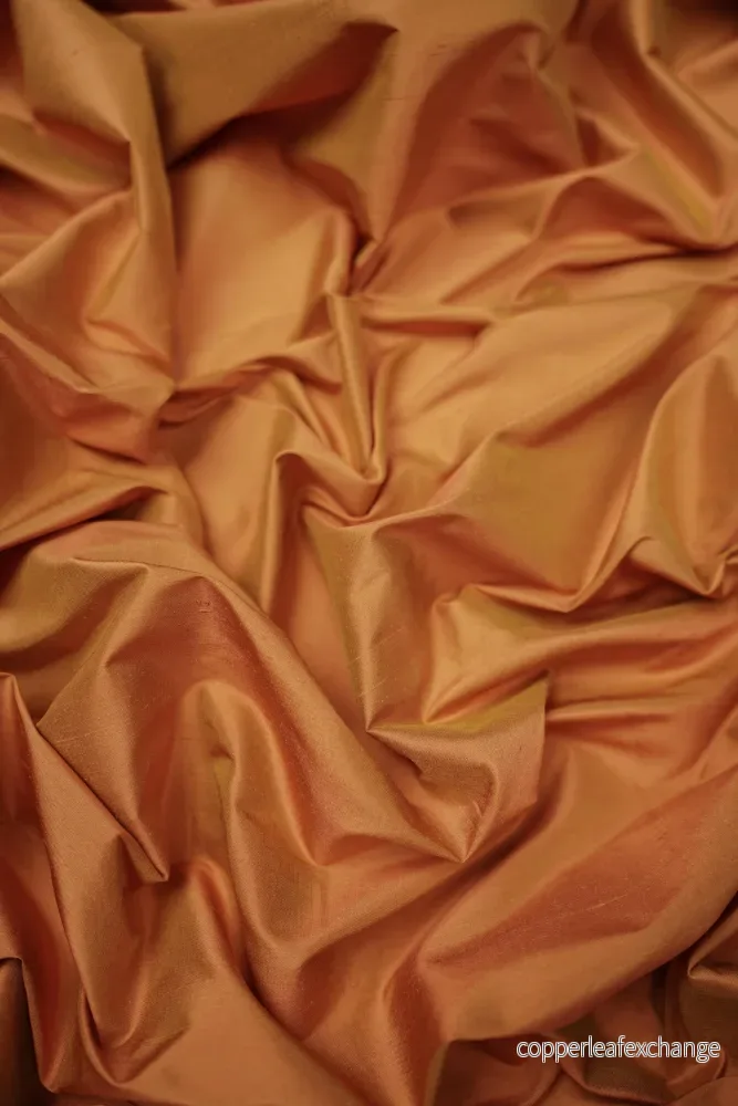 Deadstock - Thai silk - Multicolor - Orange, yellow - DST17