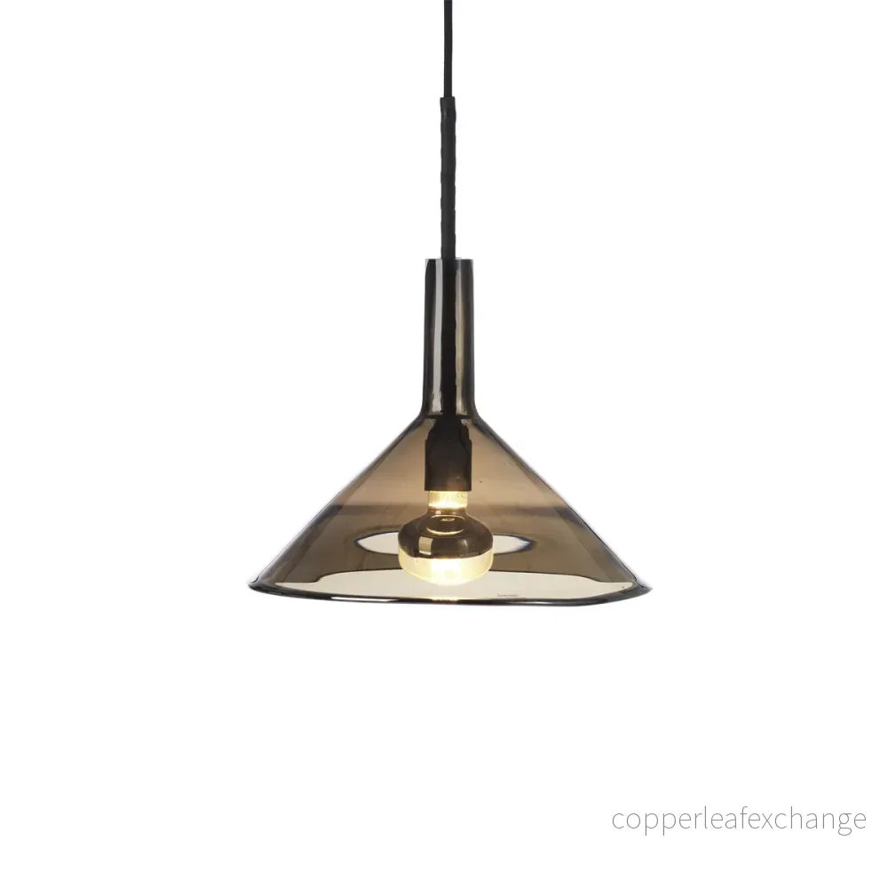 Taklampa Tratten, Brownish Grey Taklampa Tratten, Brownish Grey