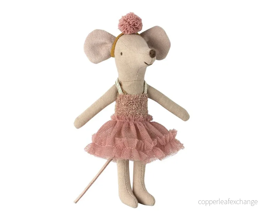 Maileg – Storasyster ballerina mus, dansmus Mira Belle i kartong (slutsåld kollektion)