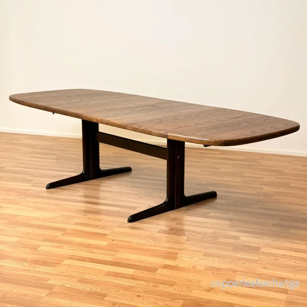 Dansk oval matbord i ek från Skovby Møblefabrik - Bild 2