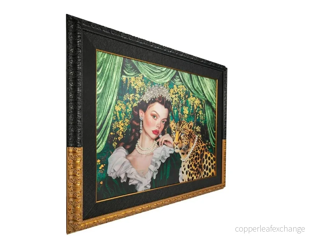 Tavla - PEARLS LEOPARD, 150x120 cm - Bild 2