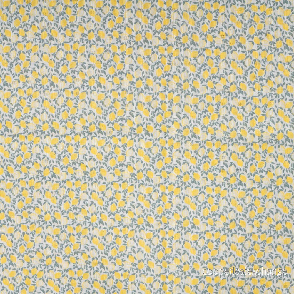 Cotton – Patterned – Woven hollow structure – Lemons – Yellow – 13.510