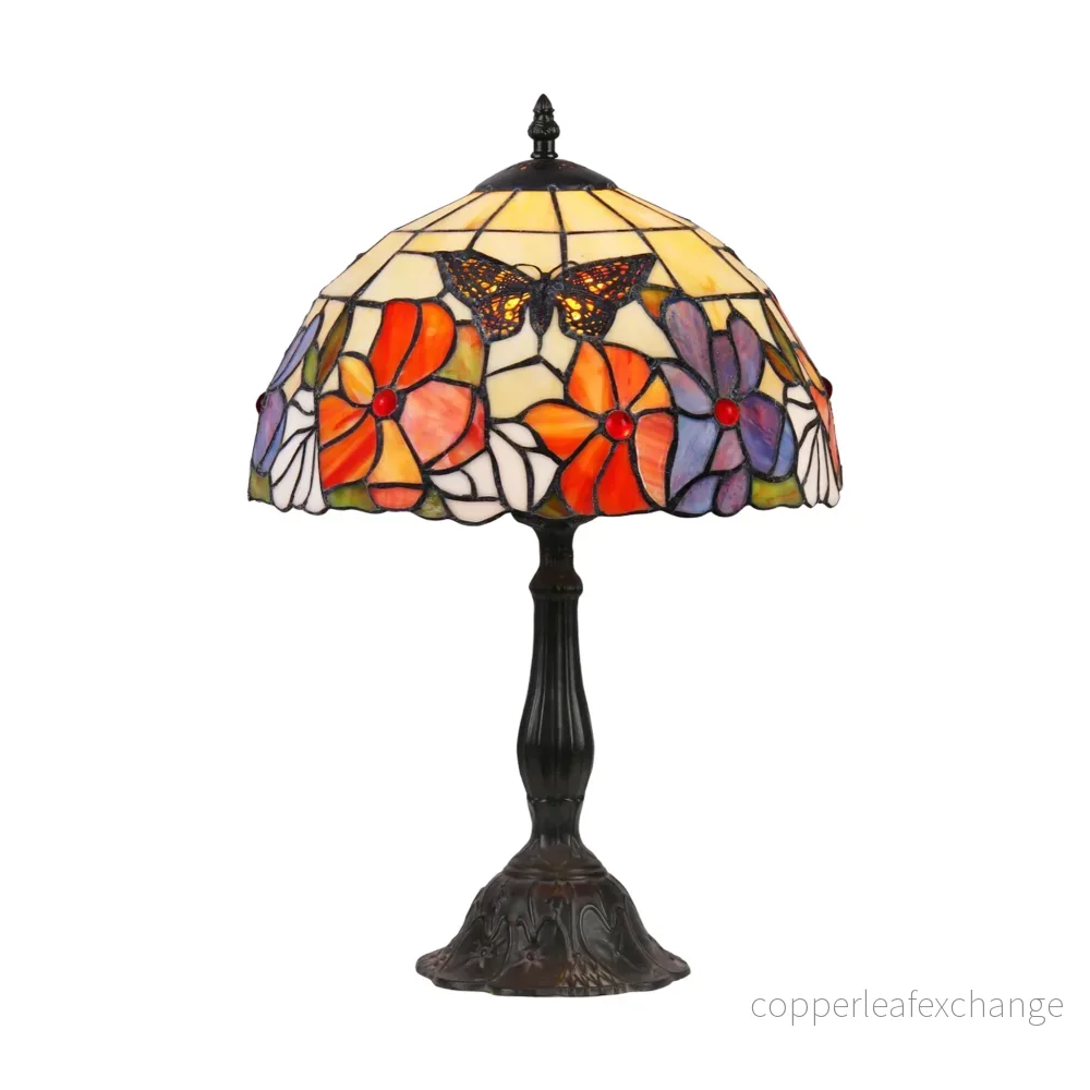 TROPISK Tiffany Bordlampa. H:46cm