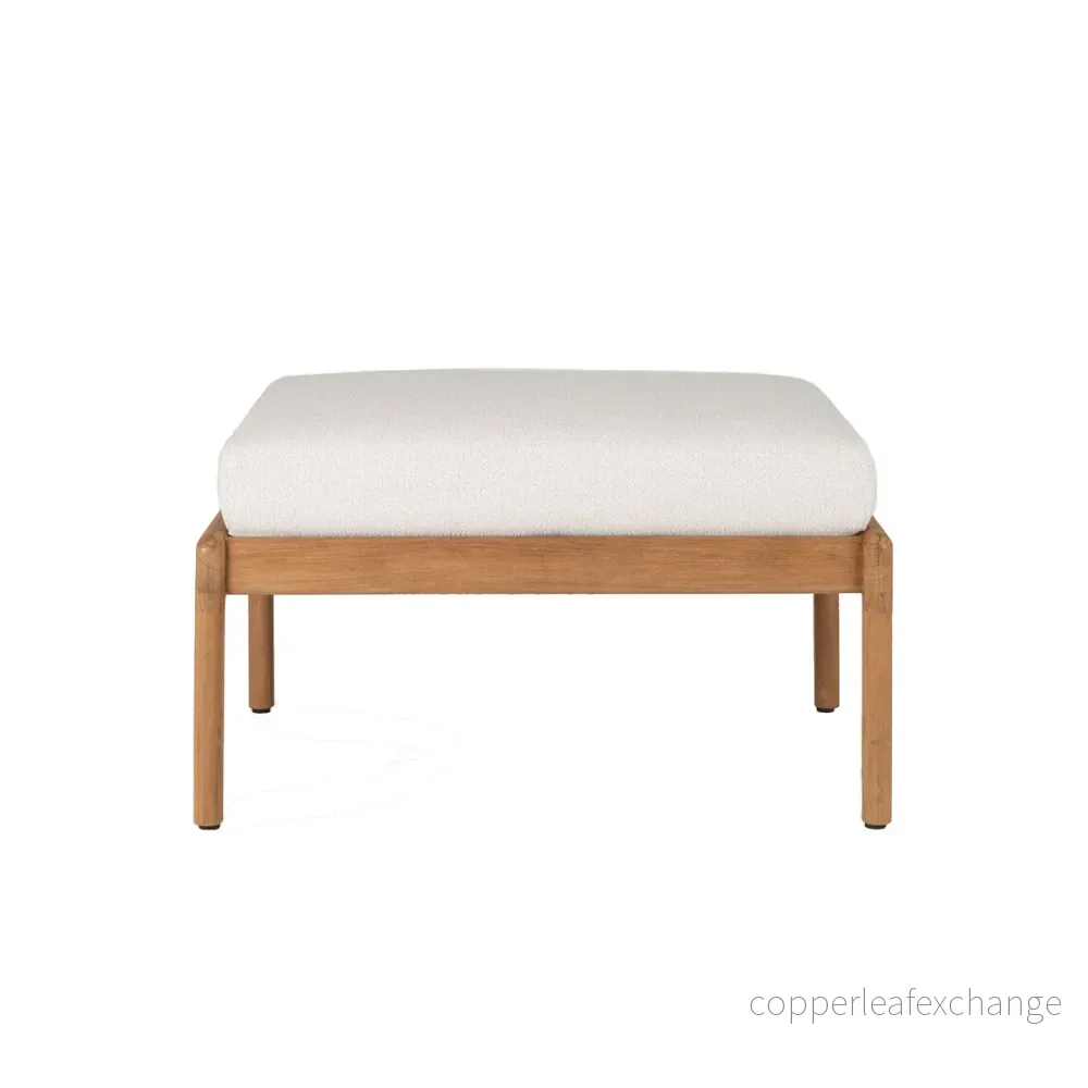 Utemöbel Fotpall Jack, Off White