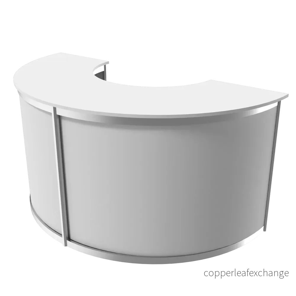 Disk Alu, halvrund, vit Disk Alu, halvrund, vit