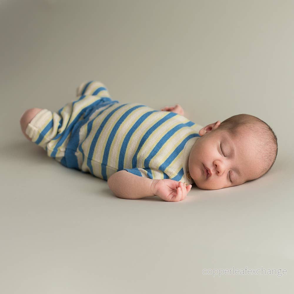 Babyset Royal Blue i ekologisk bomull | Micu Micu - Bild 3