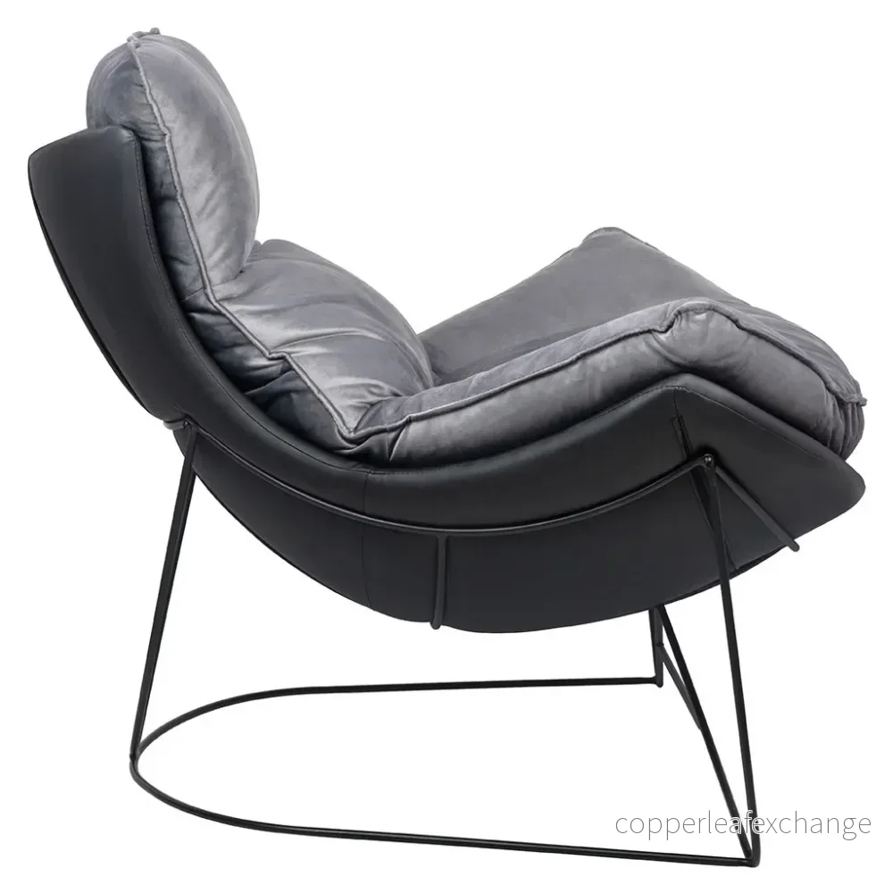 Fåtölj - OTILIA STAND VELVET, grå - Bild 3