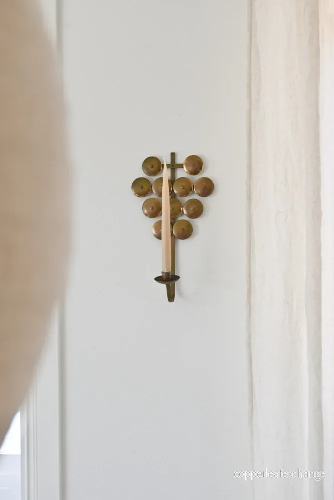 Väggljusstake Mässing Väggljusstake Mässing