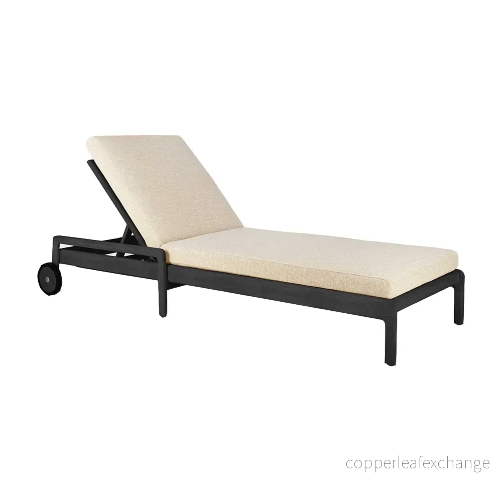 Utemöbel Solsäng Jack, Svart teak / Natur Utemöbel Solsäng Jack, Svart teak / Natur