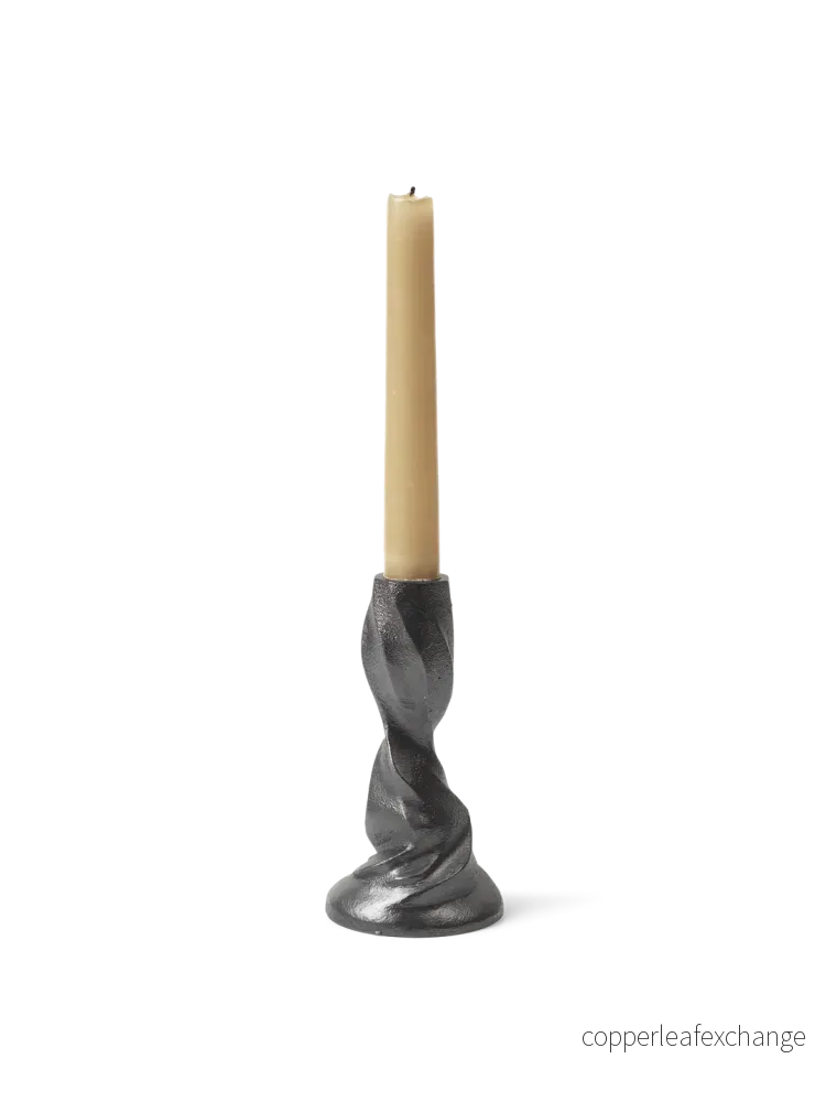 Ferm Living Gale Candle Holder - H13 - Blackened Aluminium