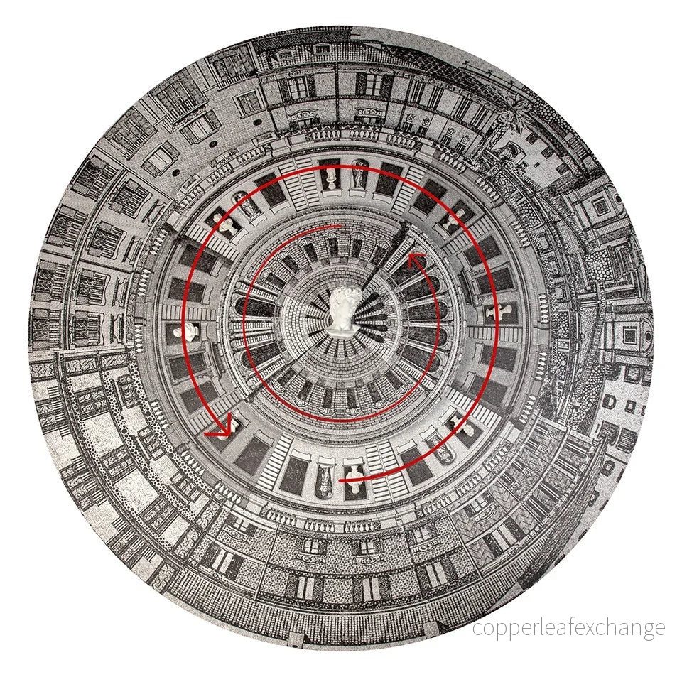 Tavla / konstverk - FISH EYE CITY, 200x200 cm - Bild 2