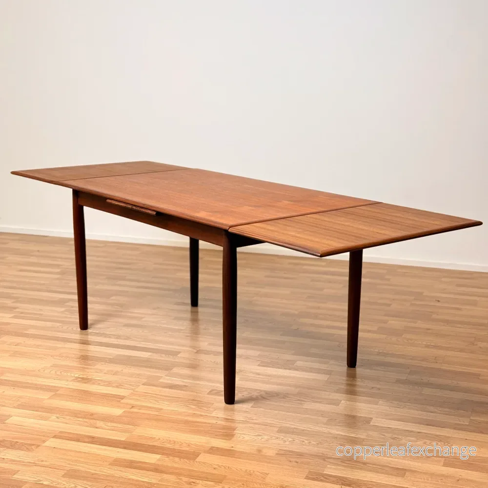 Matbord i teak och valnöt, 1950-60-tal, Danmark - Bild 2