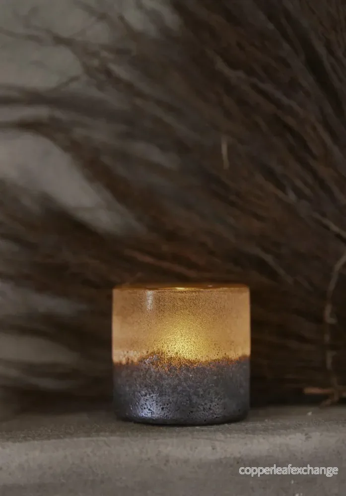 Aria Ljuslykta Brun/grå 12 cm