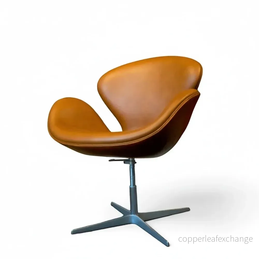 Arne Jacobsen Svanen – Elegance Walnut læder Arne Jacobsen Svanen – Elegance Walnut læder