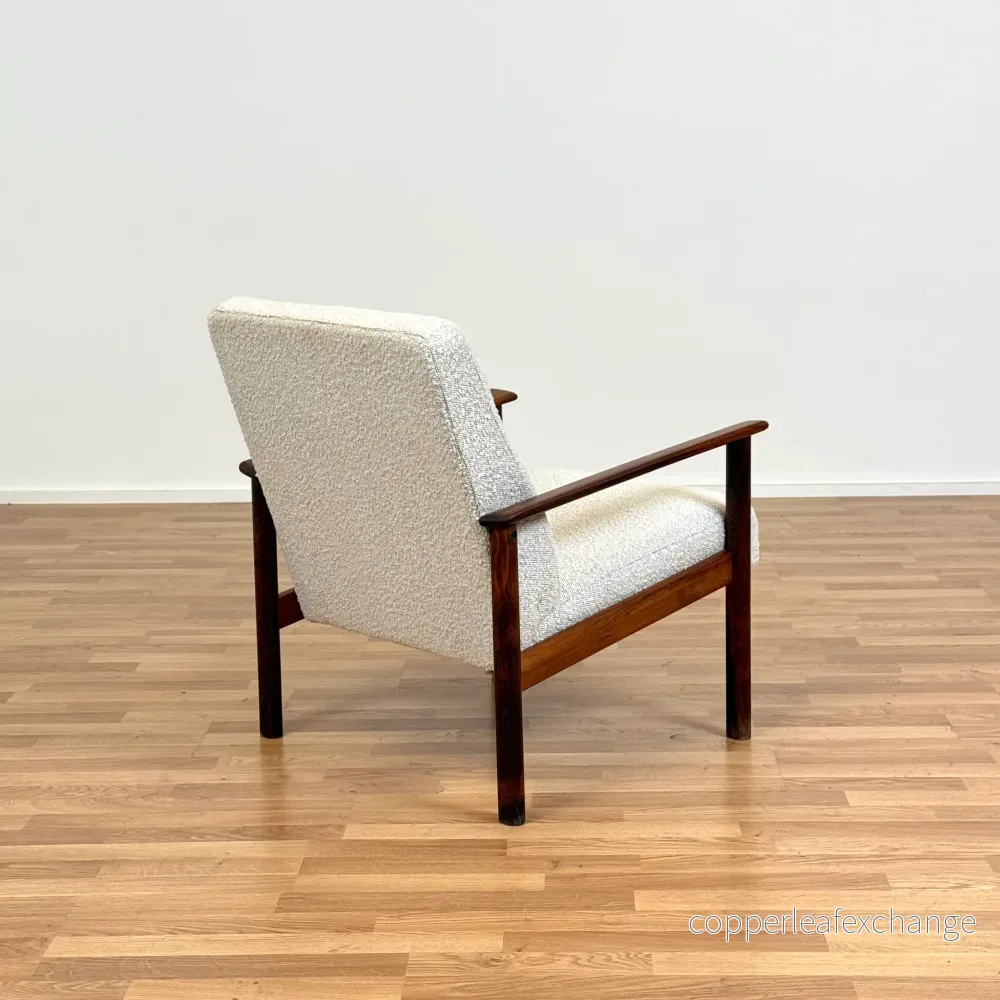 Fåtölj i massiv Santos Rosewood, 1960-tal, Danmark - Bild 3