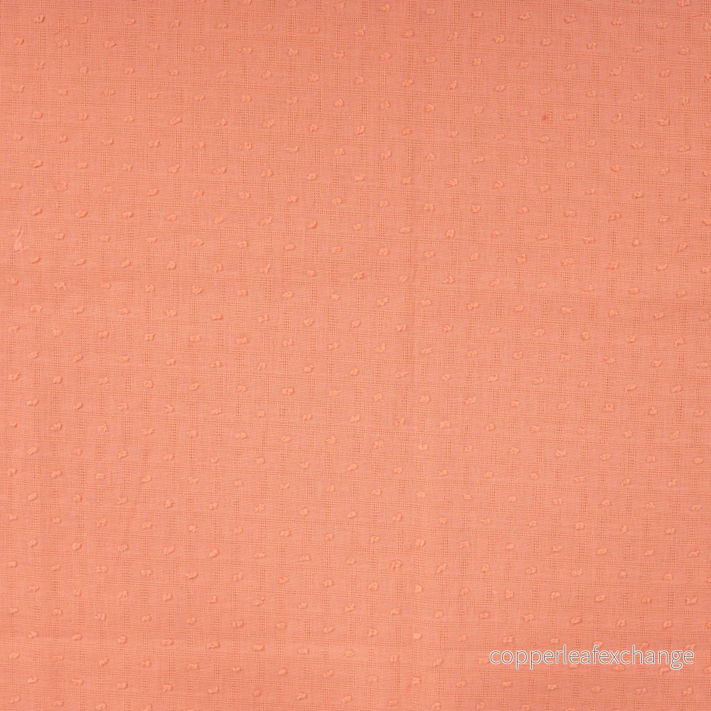 Cotton – Dots in woven structure – Peach – 02.140 Cotton – Dots in woven structure – Peach – 02.140