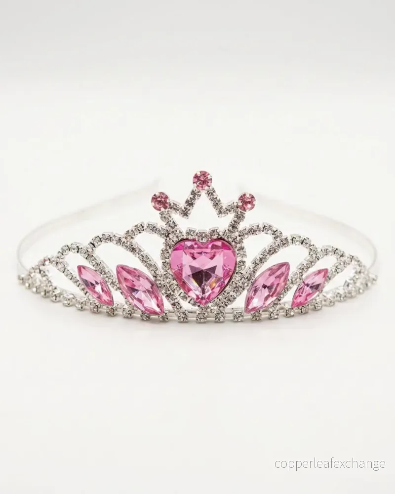 Tiara, Rosa Metall Tiara, Rosa Metall