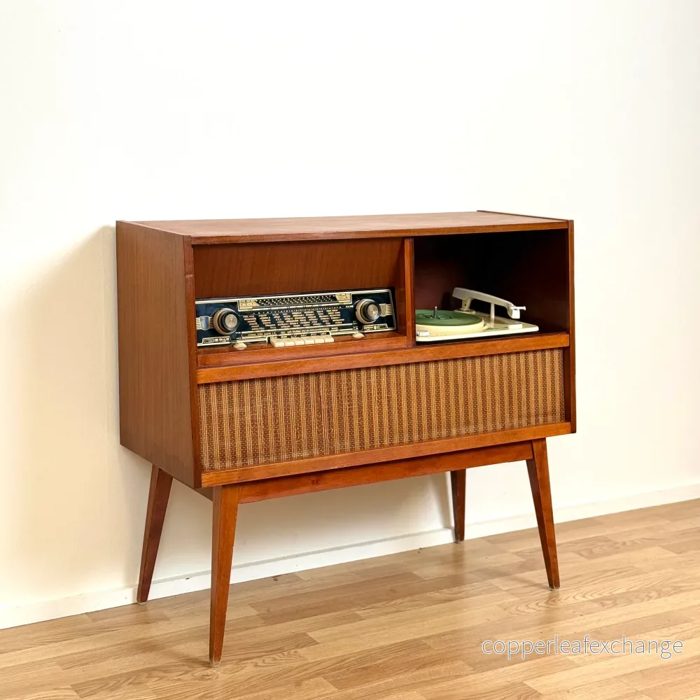 Grammofon i mahogny, 1950-60-tal, Sverige - Bild 2