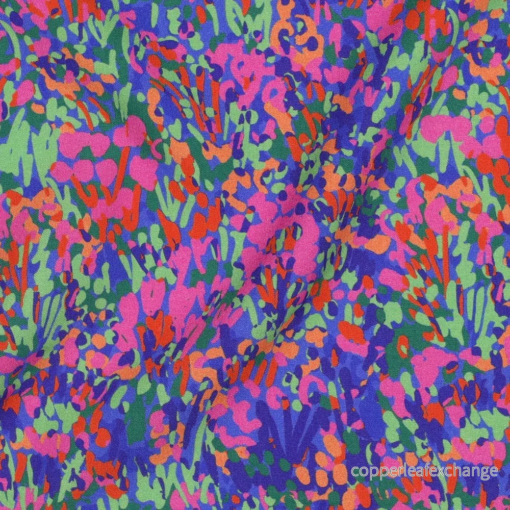 Nerida Hansen - Lenzing Ecovero - Colorful Garden - Viscose - Light Blue - Bild 2