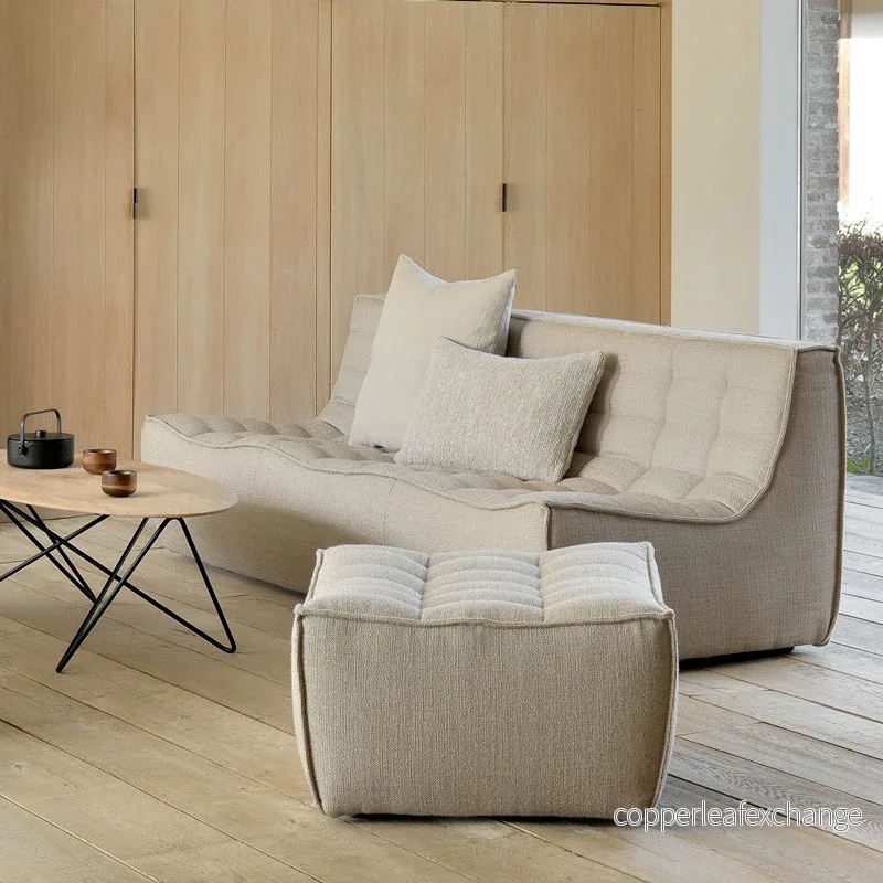 Soffa N701 2-sits, Beige - Bild 3
