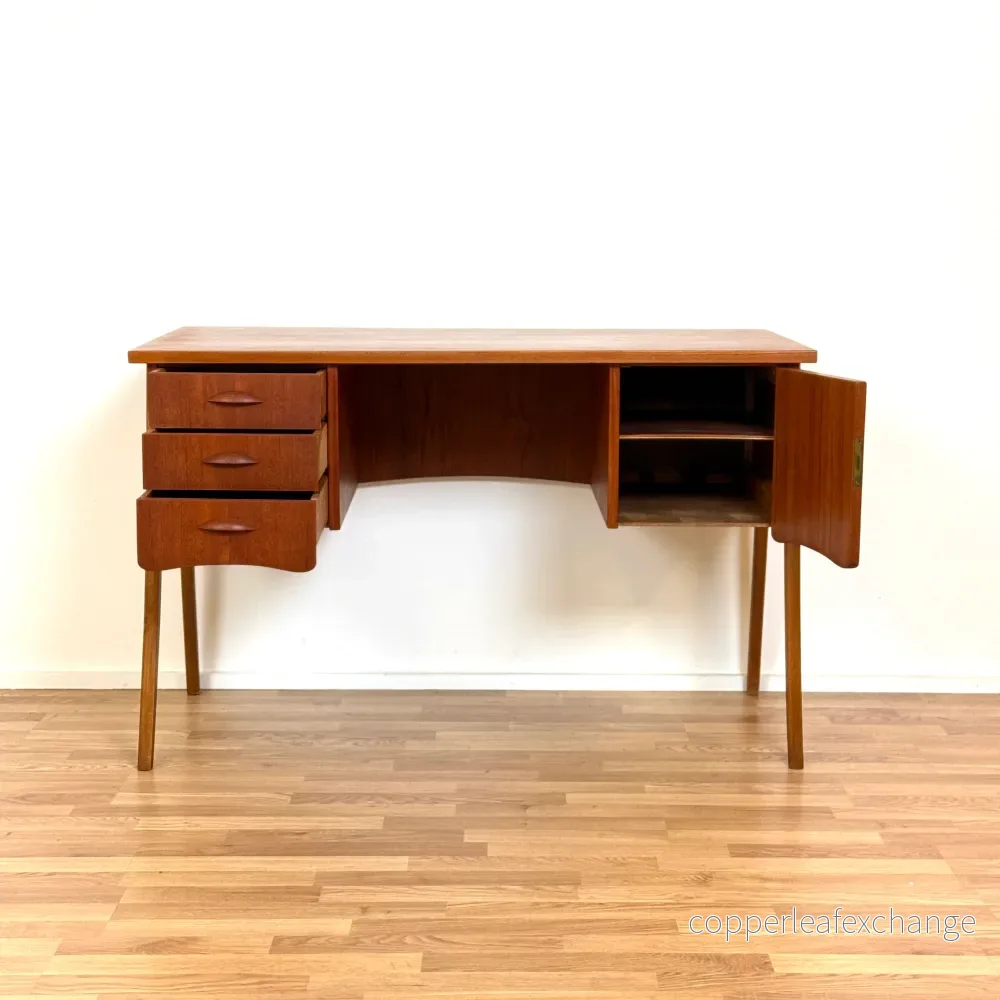 Skrivbord i teak, 1950-60-tal, Danmark - Bild 2