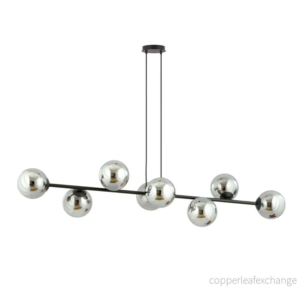 TAKLAMPA ROSSI 8 - Svart 130cm