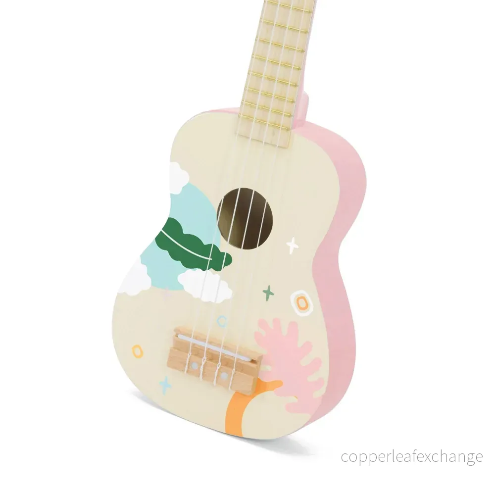 Ukulele Iris rosa i trä – 53 cm - Bild 2