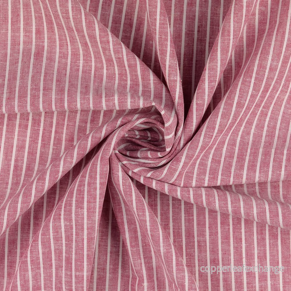 Striped – Linen, Cotton – Bordeaux – 5020 Striped – Linen, Cotton – Bordeaux – 5020
