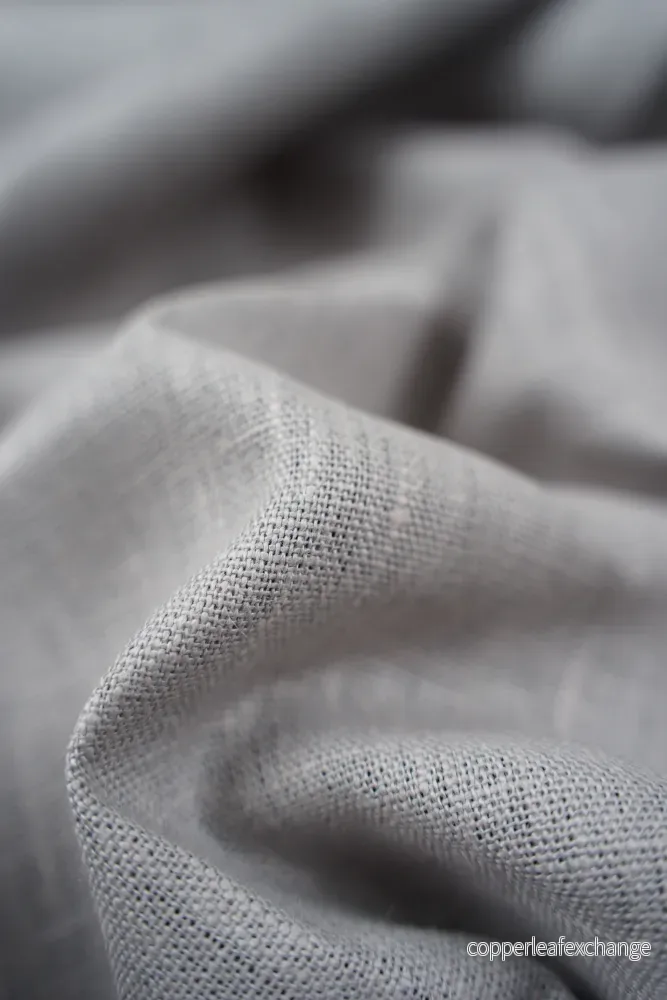 Textured linen fabric - Gray (red tone) - 0743 - Bild 3