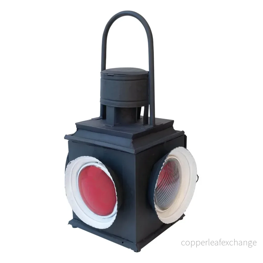 Lampa indisk järnvägslykta - Bild 2