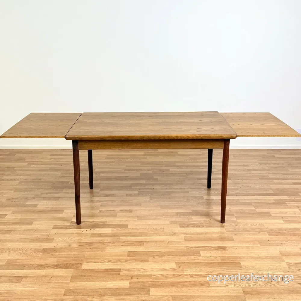 Matbord i ek och teak, 1950-60-tal, Danmark - Bild 2