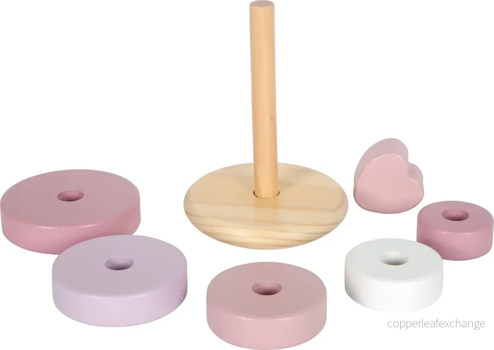 Stapeltorn rosa med hjärta - Bild 3